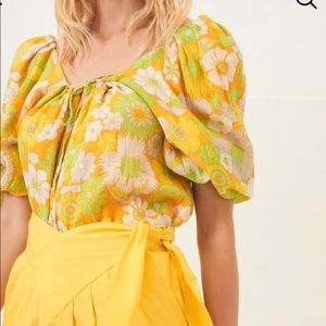 Antik Batik Loretta Puffed Sleeve Blouse